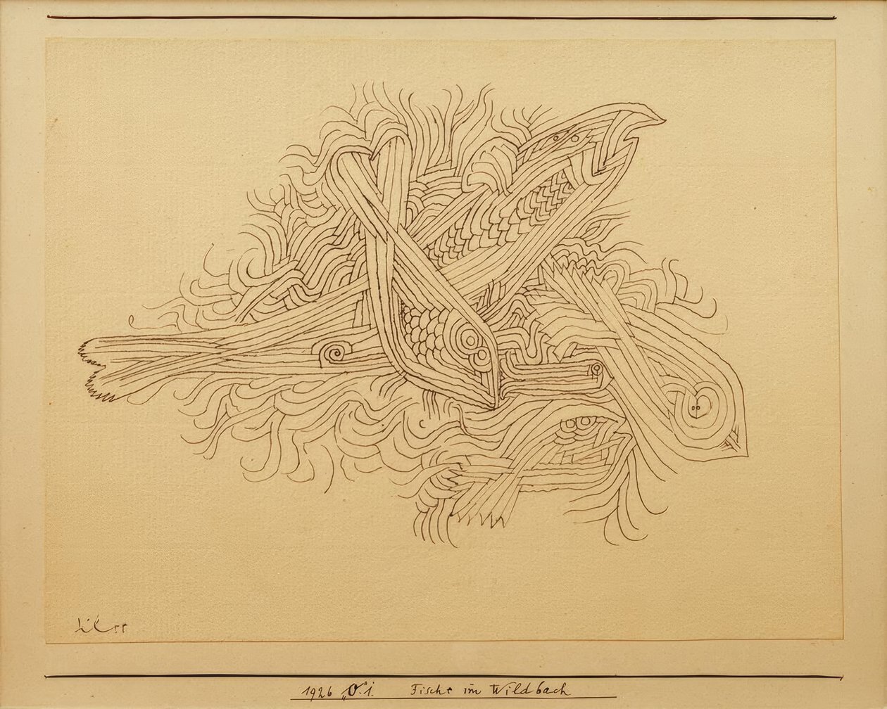 Peixe na torrente de Paul Klee