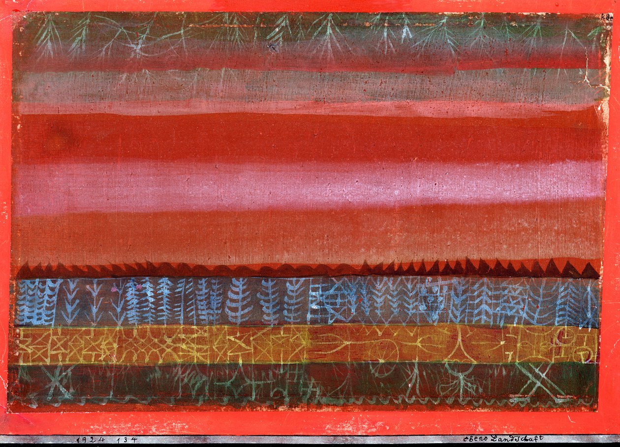 Paisagem plana de Paul Klee