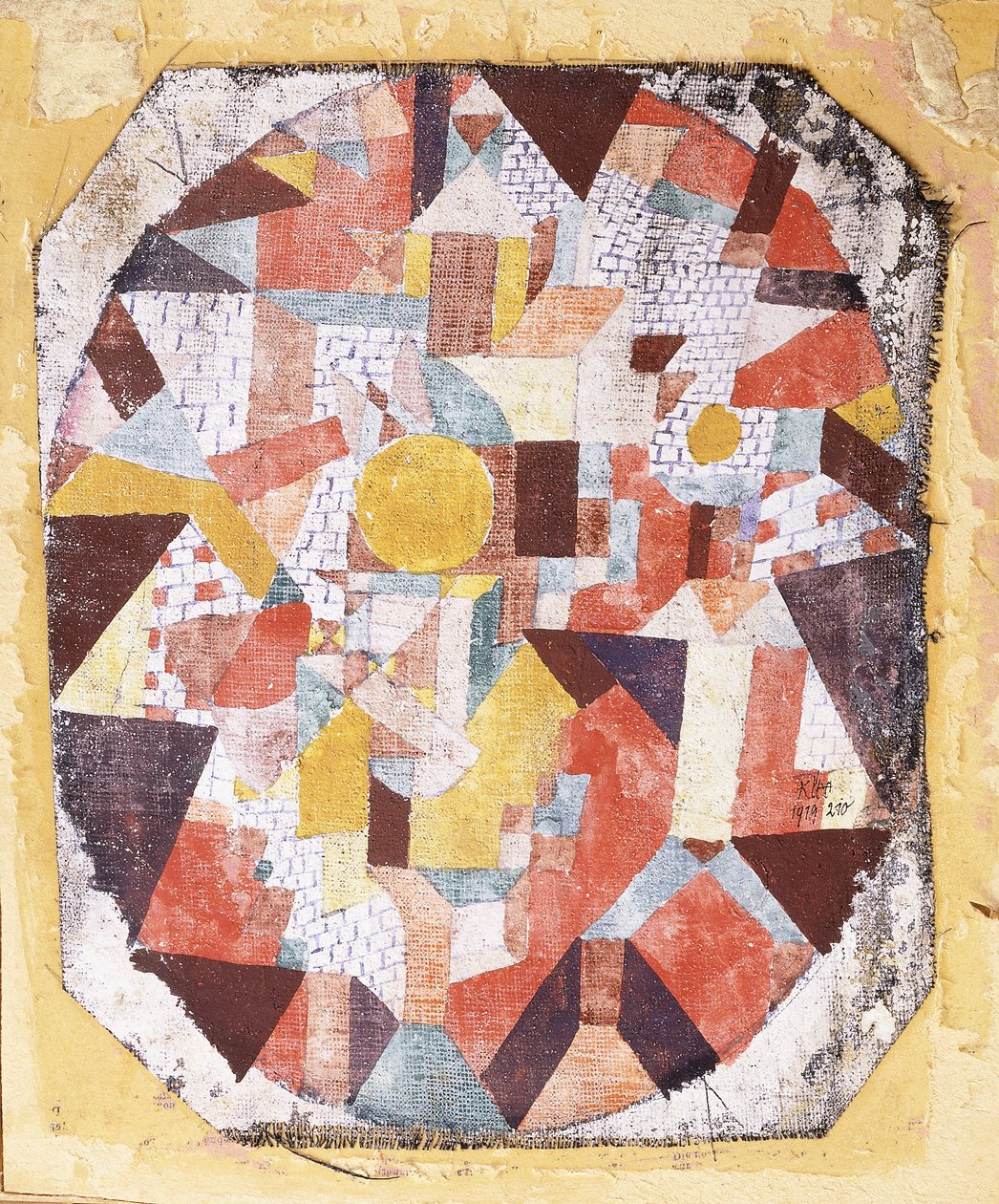 Lua cheia dentro da alvenaria de Paul Klee