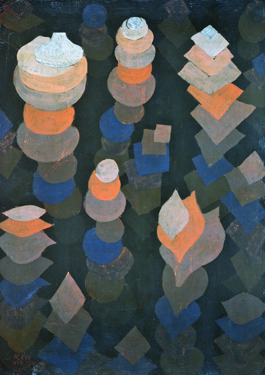 Crescimento das plantas da noite de Paul Klee