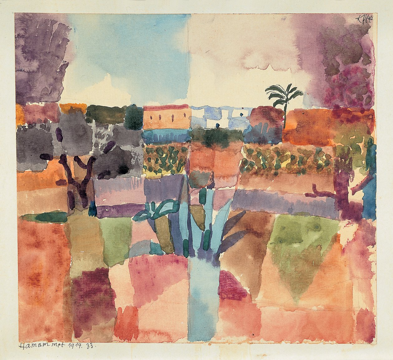 Hammamet, 1914. de Paul Klee