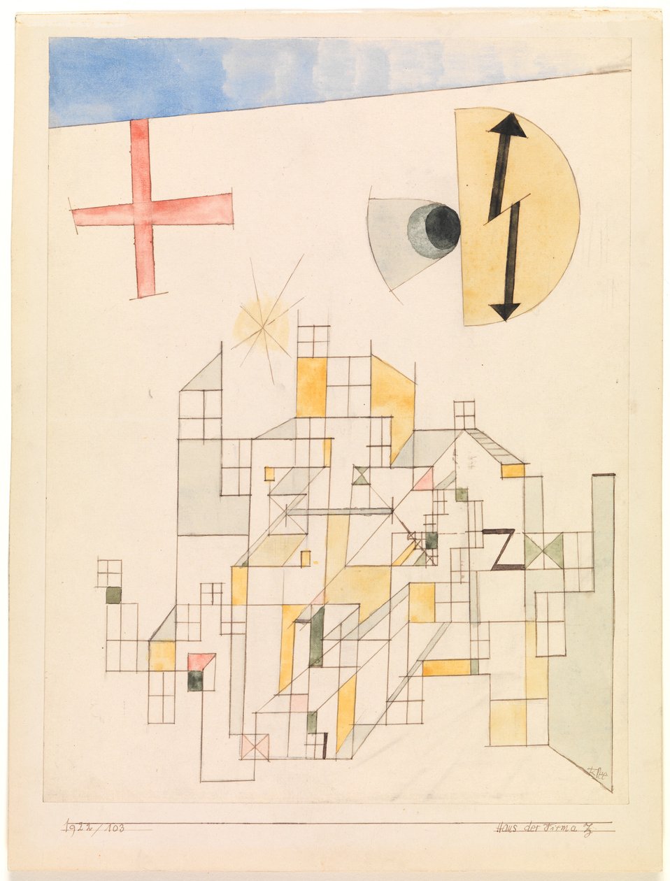 Haus der Firma Z (Casa da Firma Z) de Paul Klee