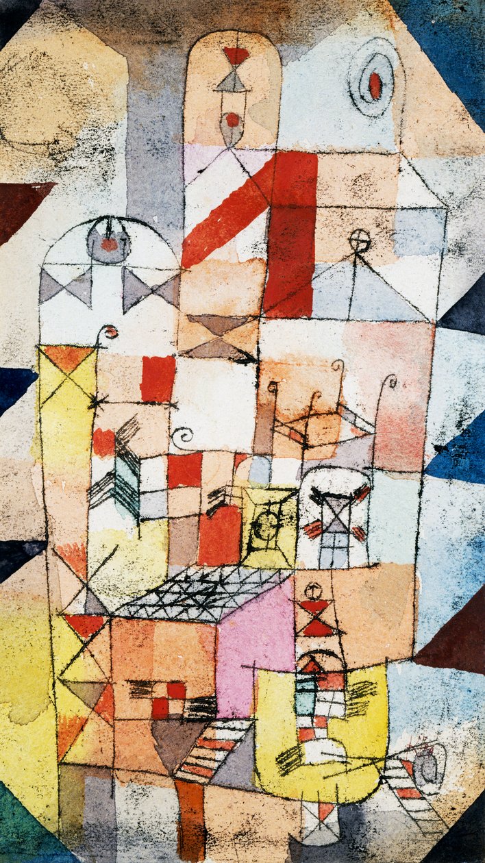 Interior da casa, c.1919 de Paul Klee