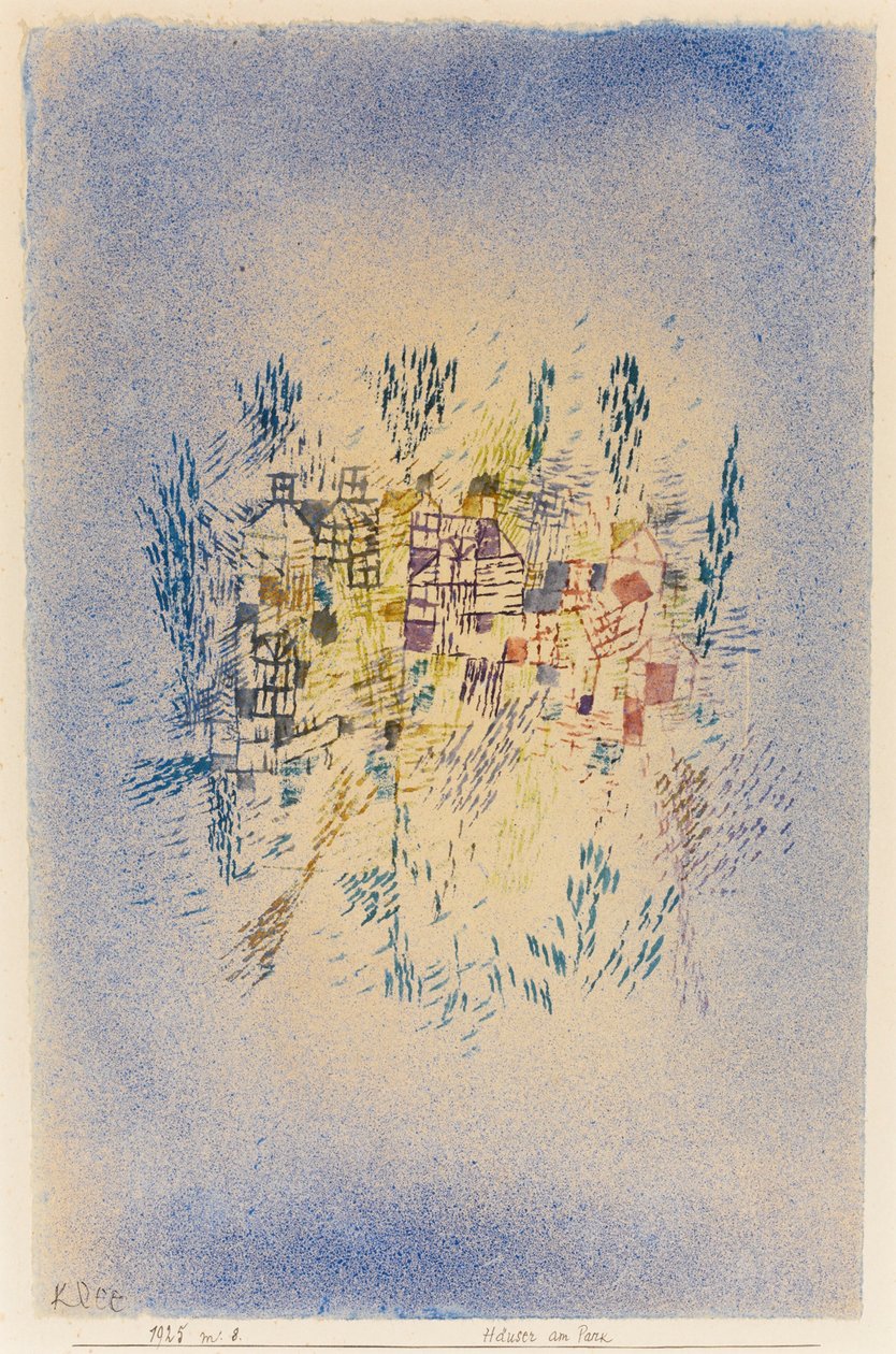 Casas pelo parque. de Paul Klee
