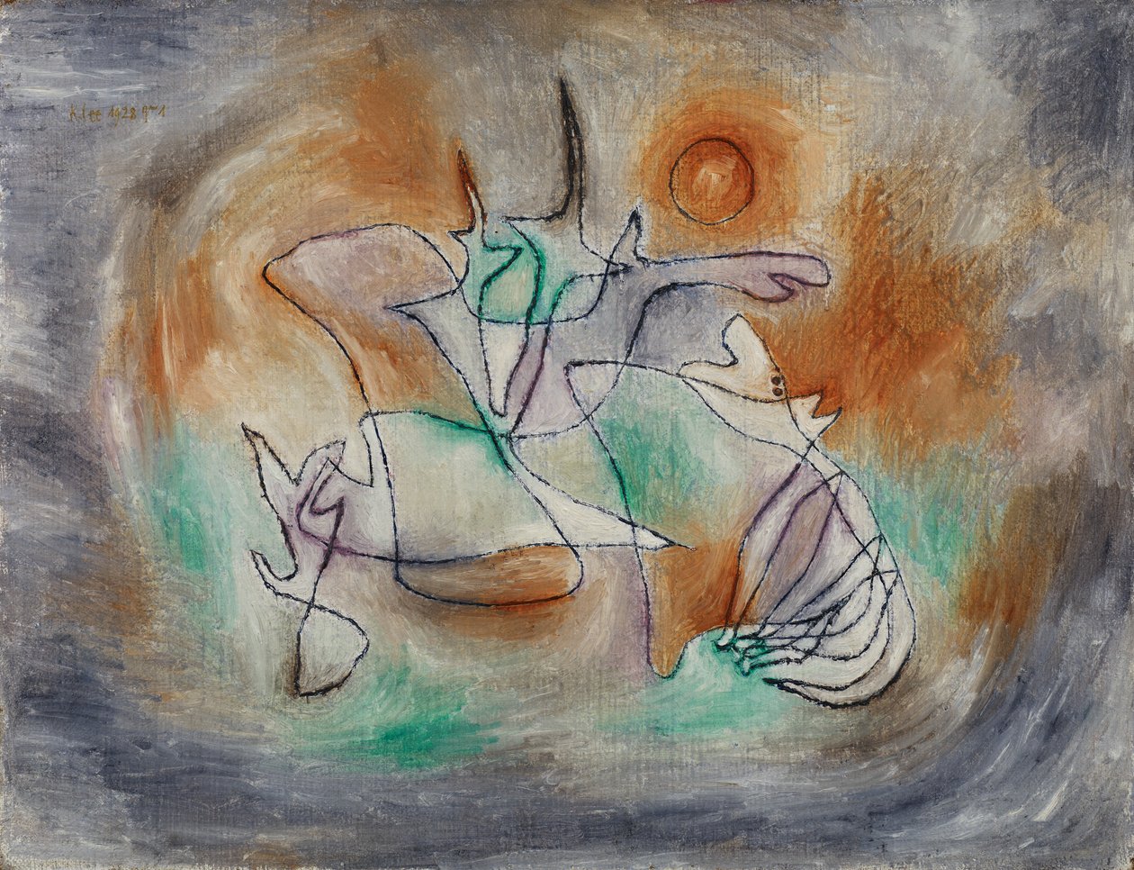 Cão uivante de Paul Klee