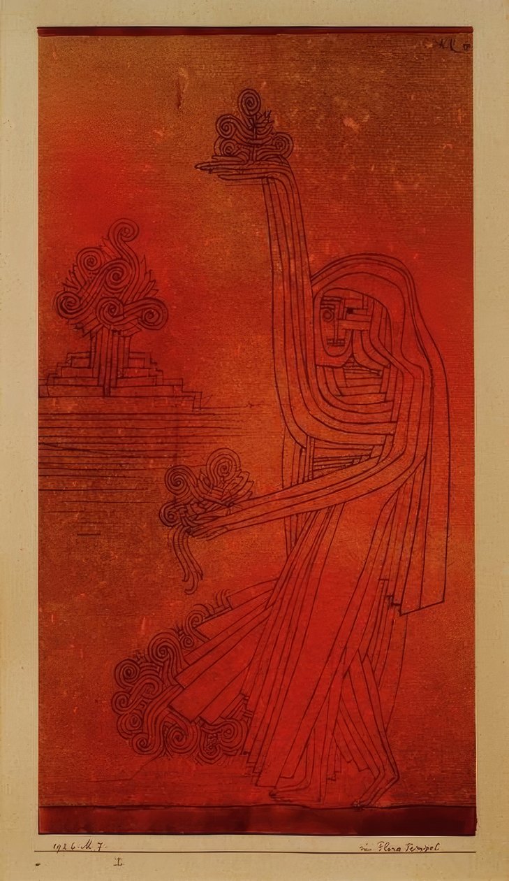 No templo de Flora de Paul Klee