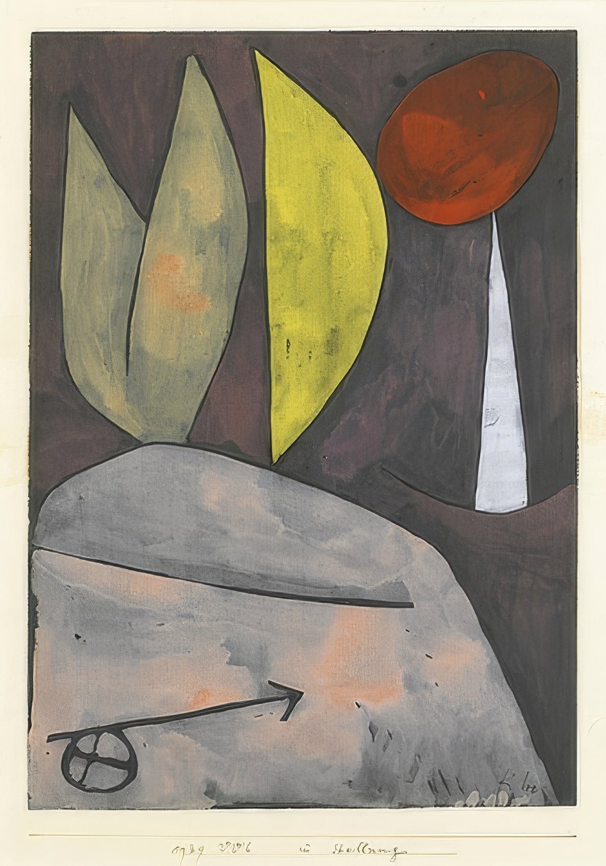Em posição. 1939 de Paul Klee