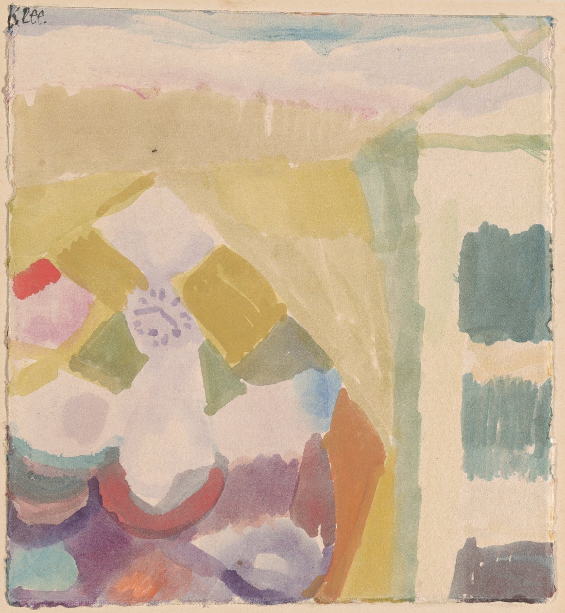 Interior com o relógio de Paul Klee