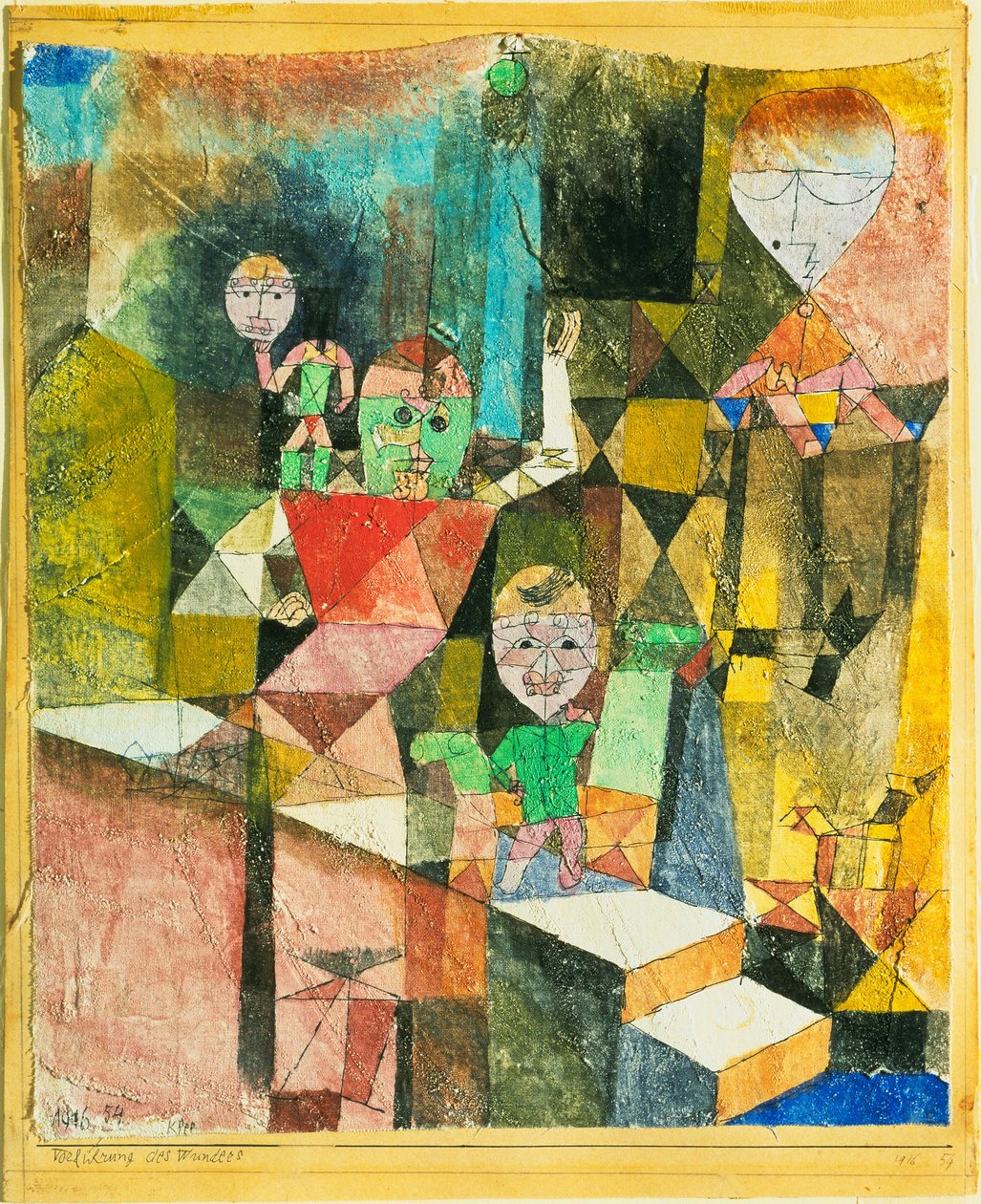 Apresentando a apresentação do milagre, 1916. de Paul Klee