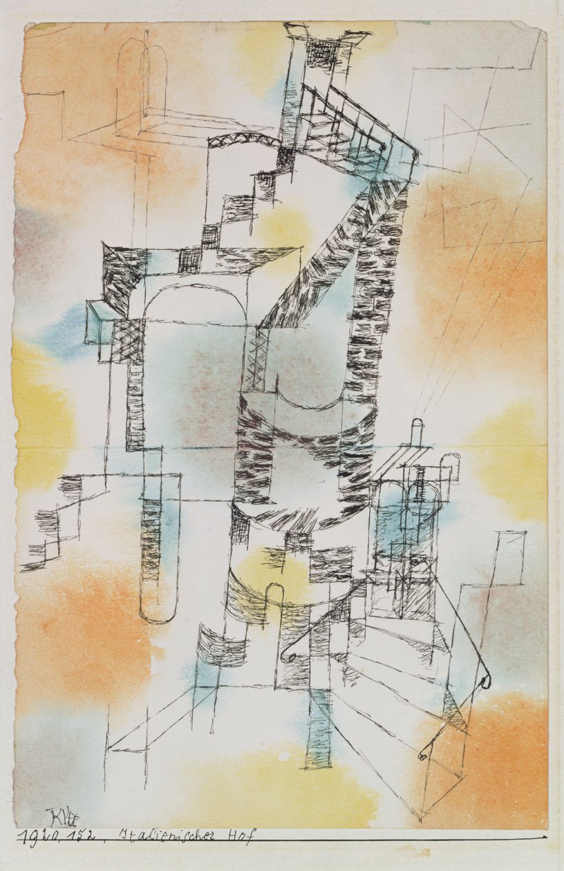 Pátio italiano de Paul Klee
