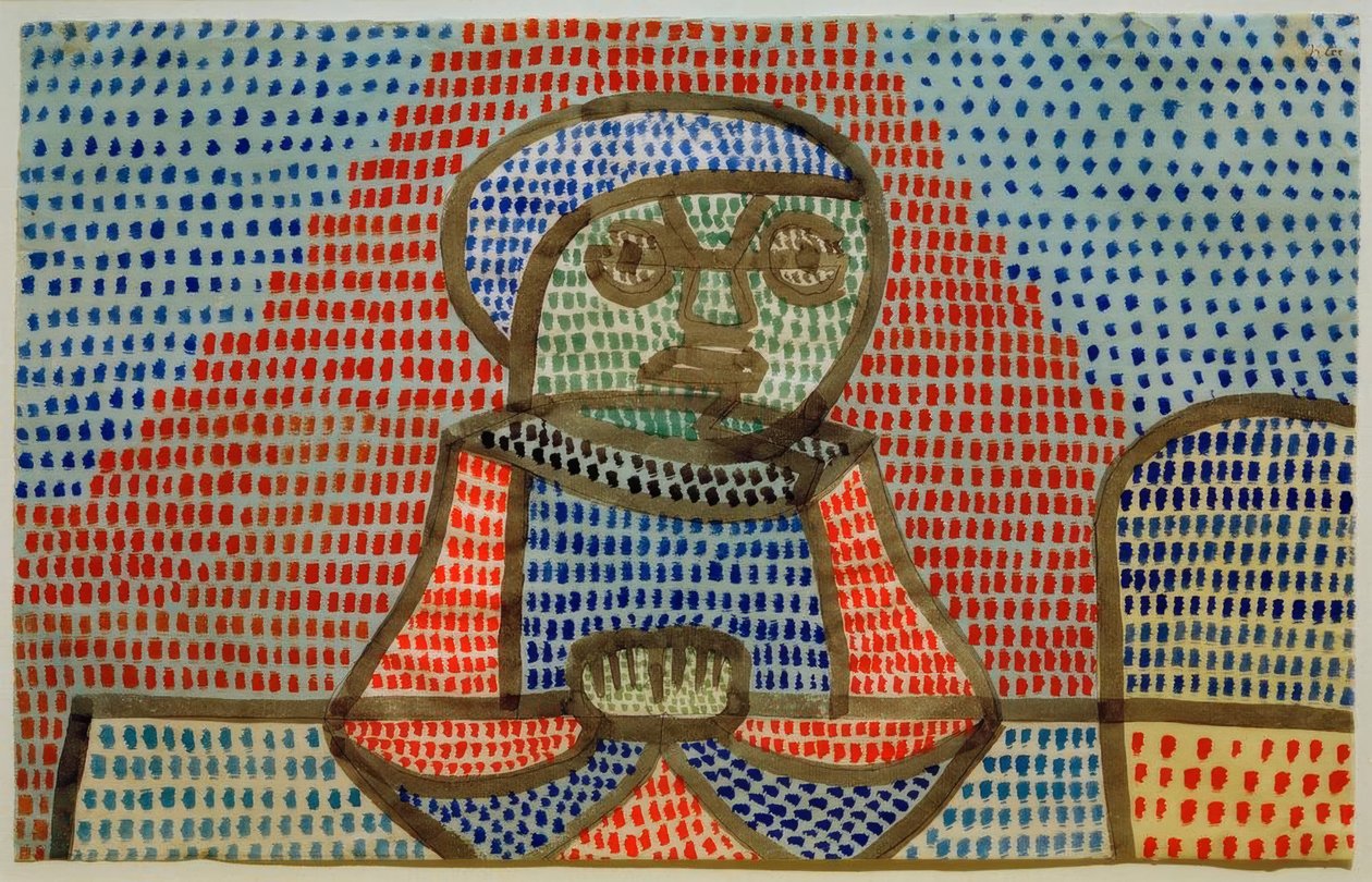 Garoto na mesa de Paul Klee