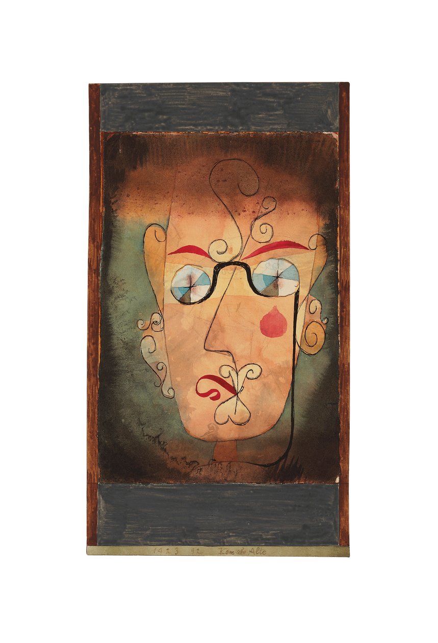 Mulher idosa estranha de Paul Klee