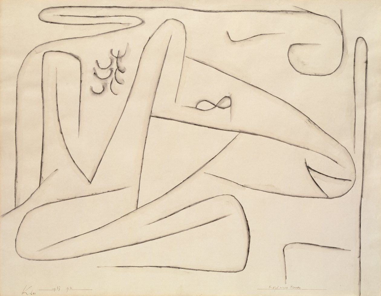 Cabeça de um animal de Paul Klee