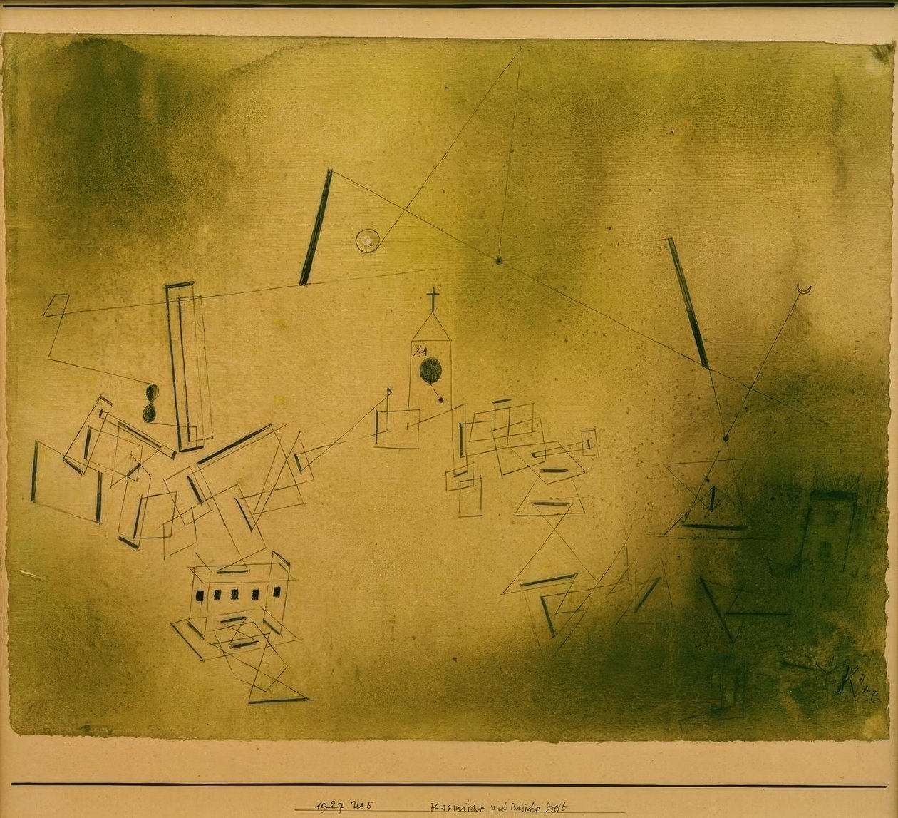 Tempo cósmico e terreno de Paul Klee