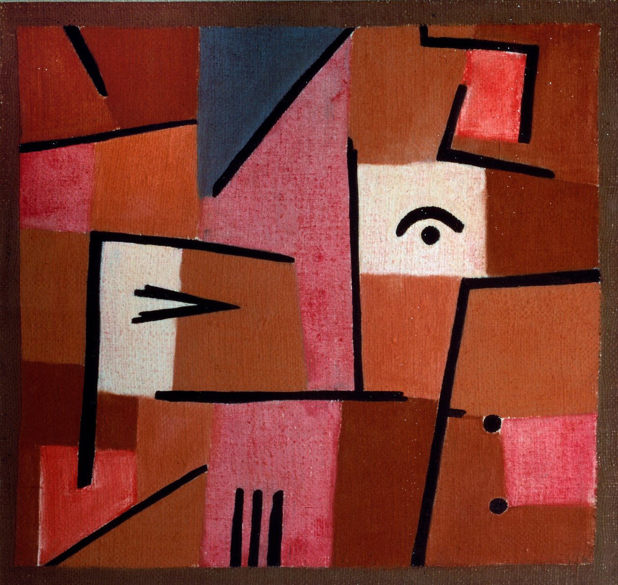 Veja no Vermelho (Pastelon algodão e aniagem de Paul Klee