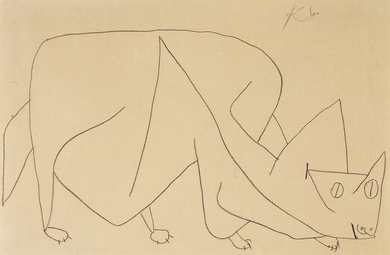 Gato à espreita; Gato à espreita de Paul Klee