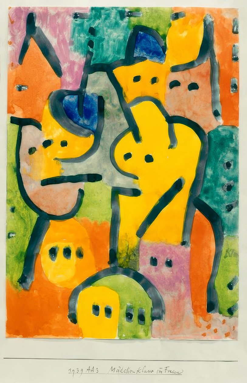Classe menina ao ar livre de Paul Klee
