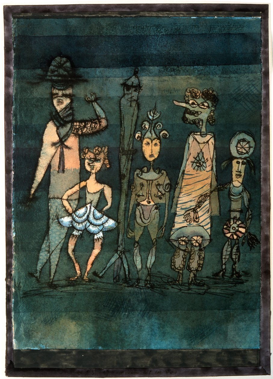 Máscaras, 1923. de Paul Klee