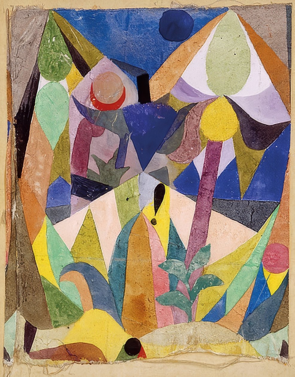 Suave paisagem tropical. 1918 de Paul Klee