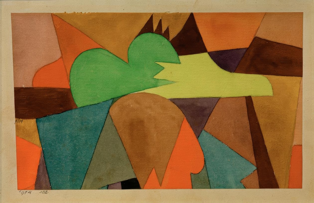 Com d. dicas marrons de Paul Klee