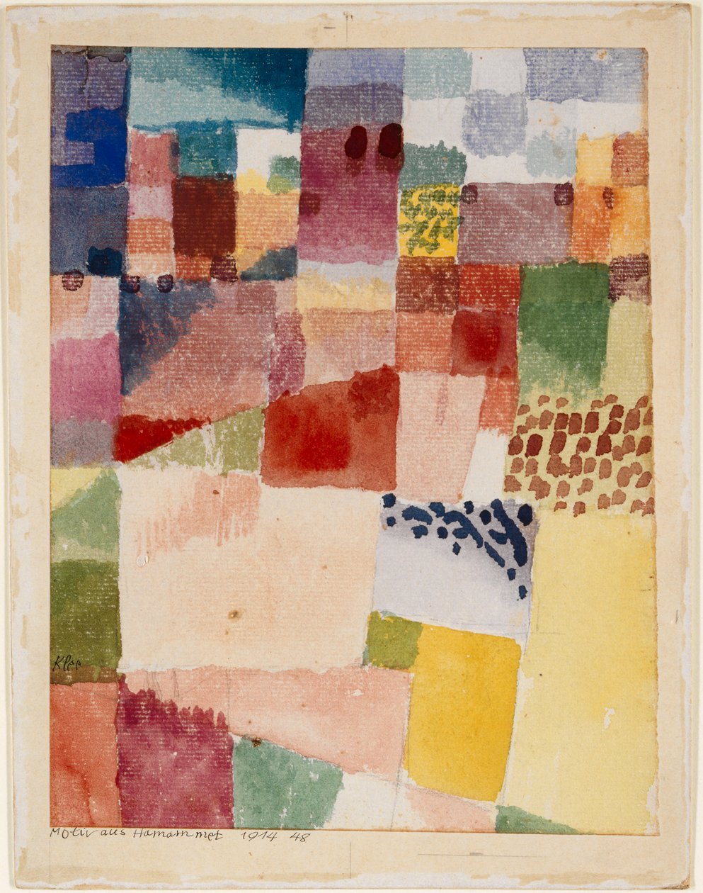 Motivo de Hammamet, 1914. de Paul Klee