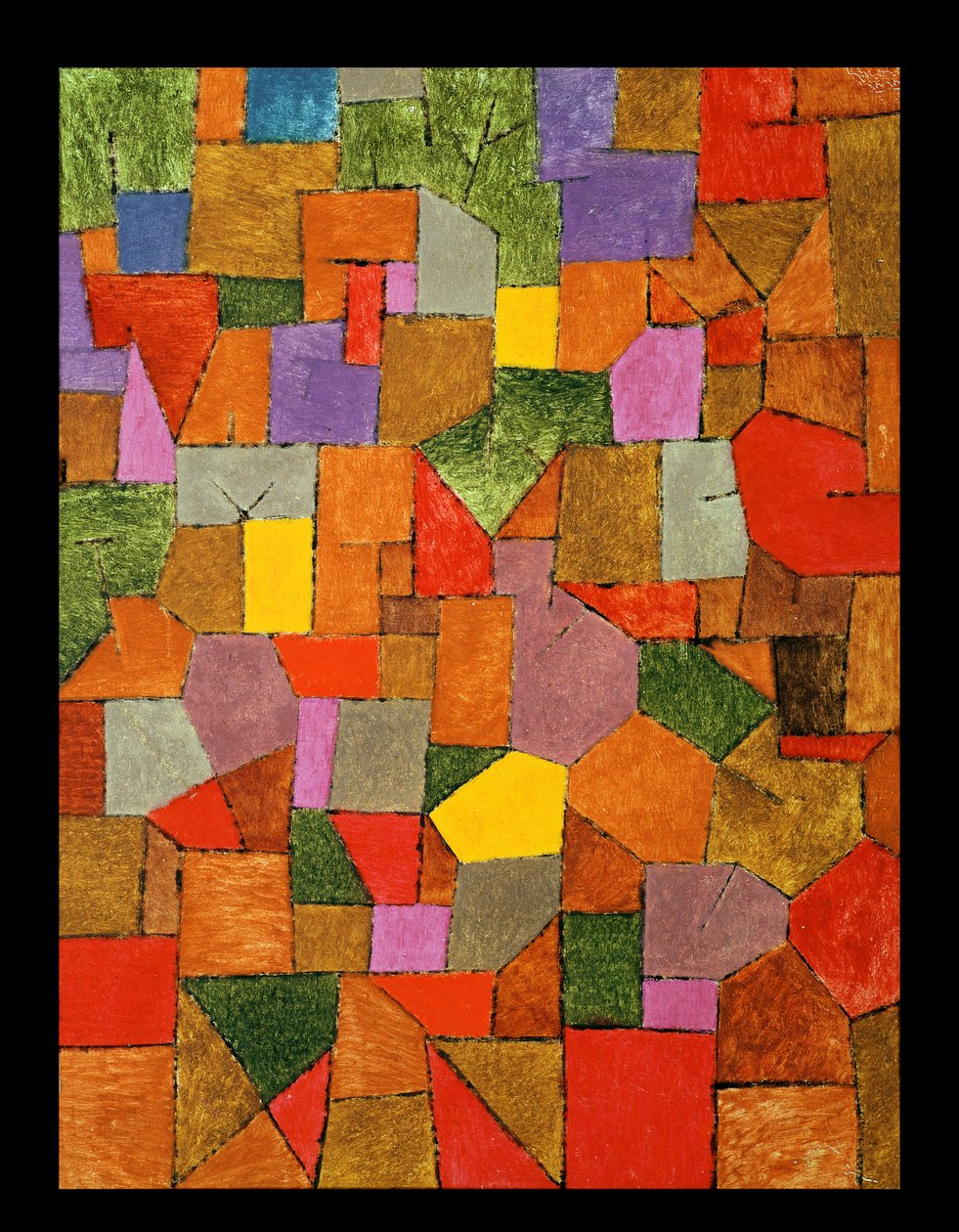 Aldeia da montanha (Outono) 1934 de Paul Klee