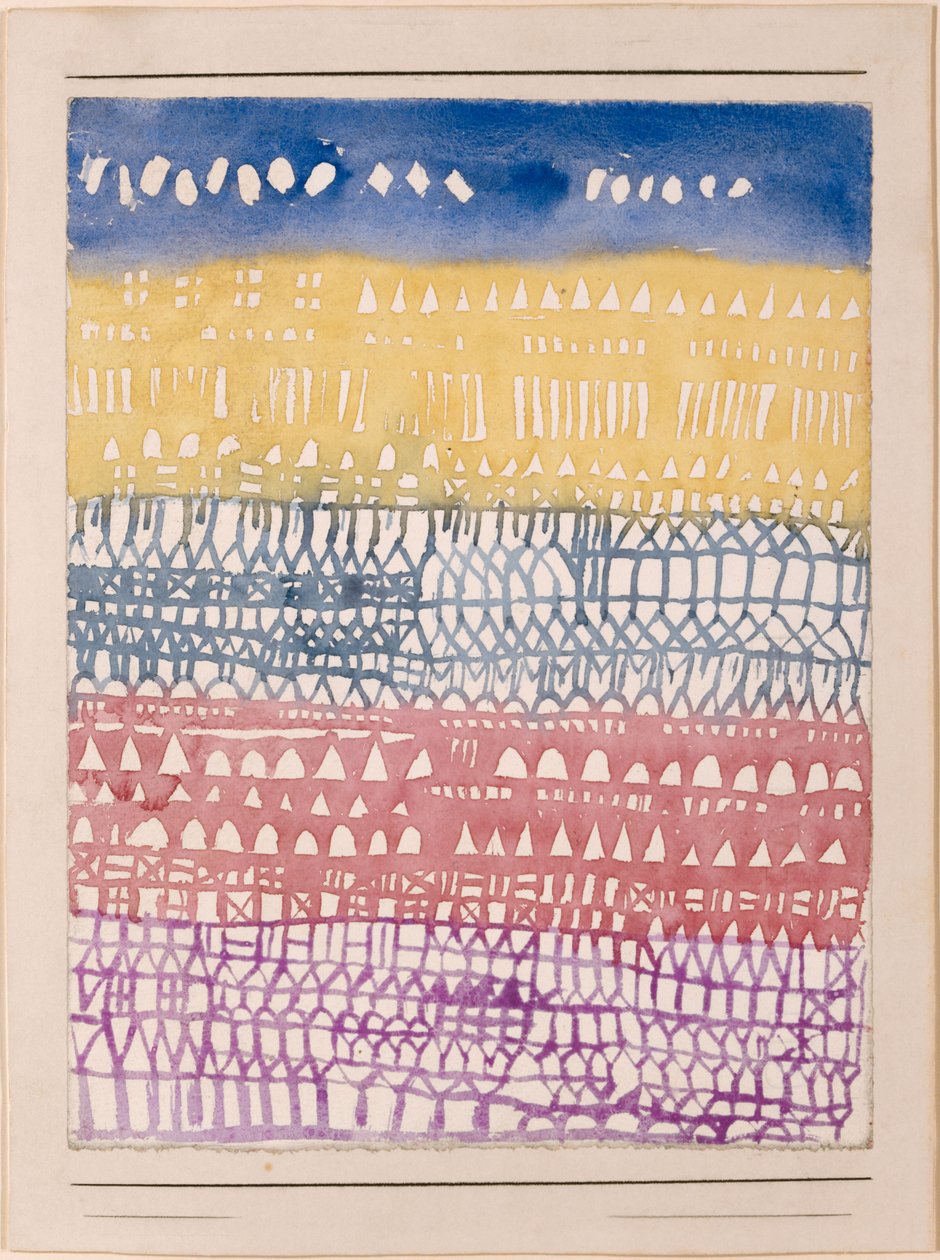 Visão geral da cidade velha, 1928. de Paul Klee
