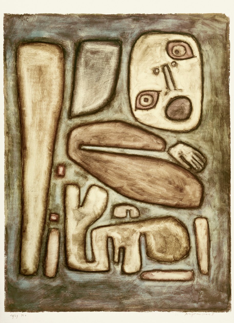 Surto de medo III, 1939. de Paul Klee