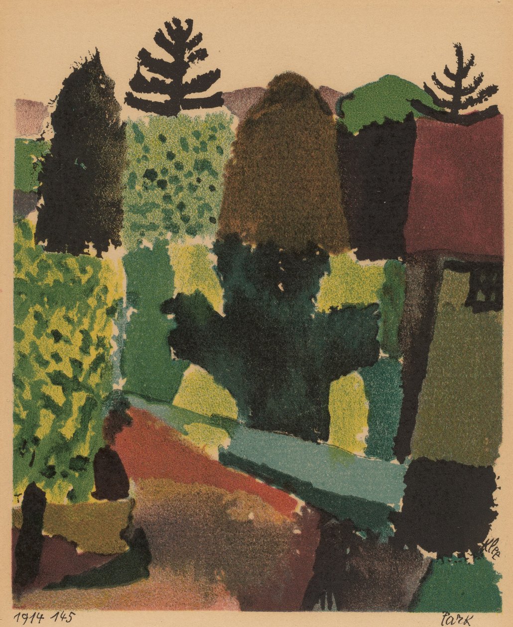 Parque, 1920. de Paul Klee