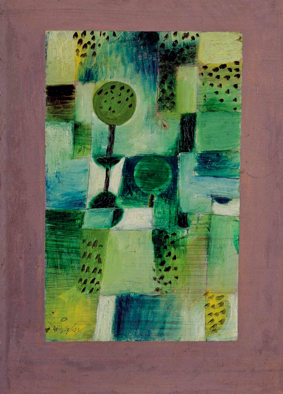 Estacione a imagem no Regen Park in the Rain, 1920. de Paul Klee