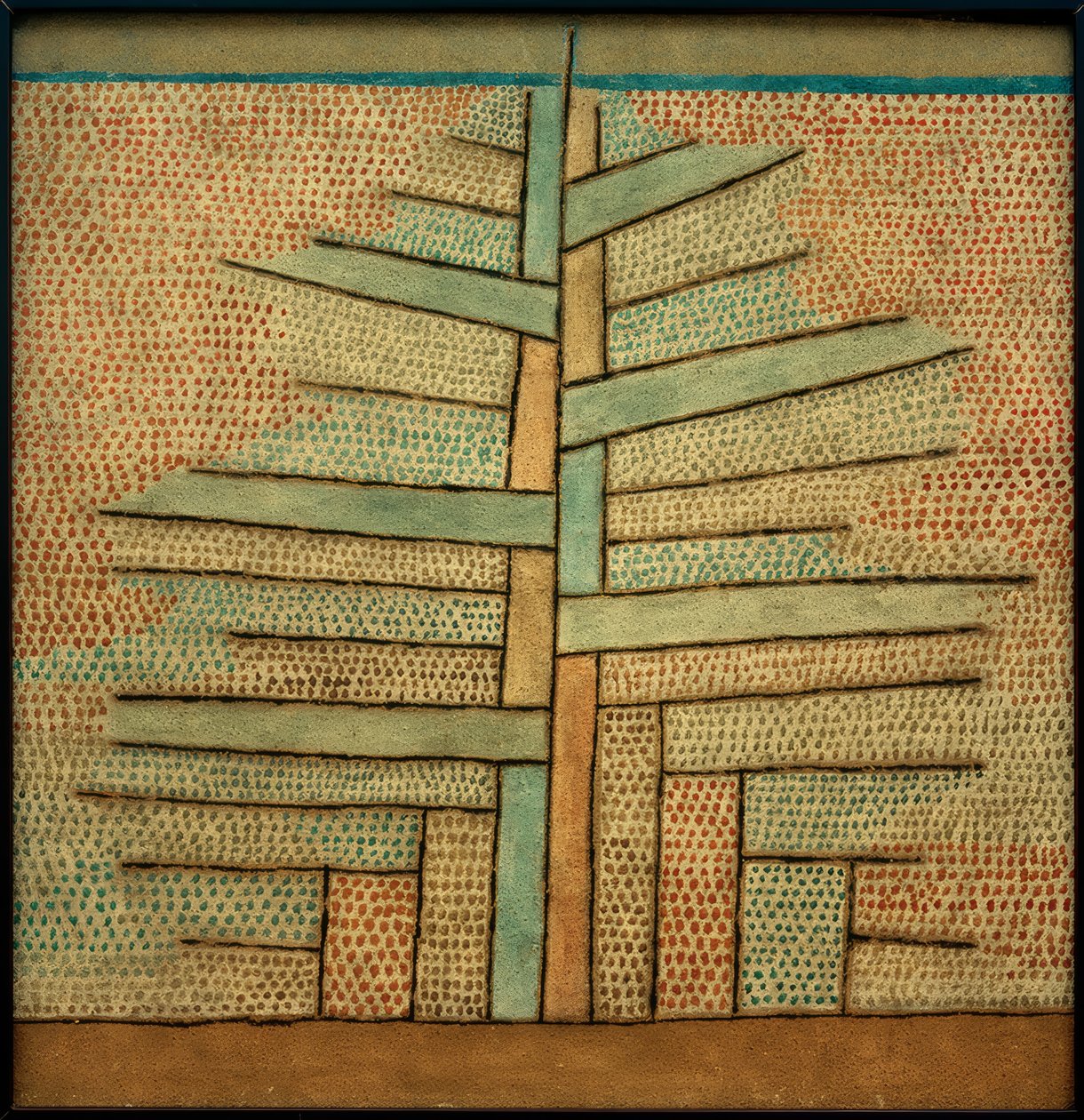 Paul Klee, Pinheiro  Pintura, 1932 de Paul Klee