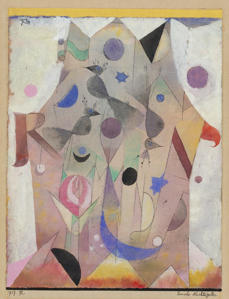 Rouxinóis persas (rouxinóis persas) de Paul Klee