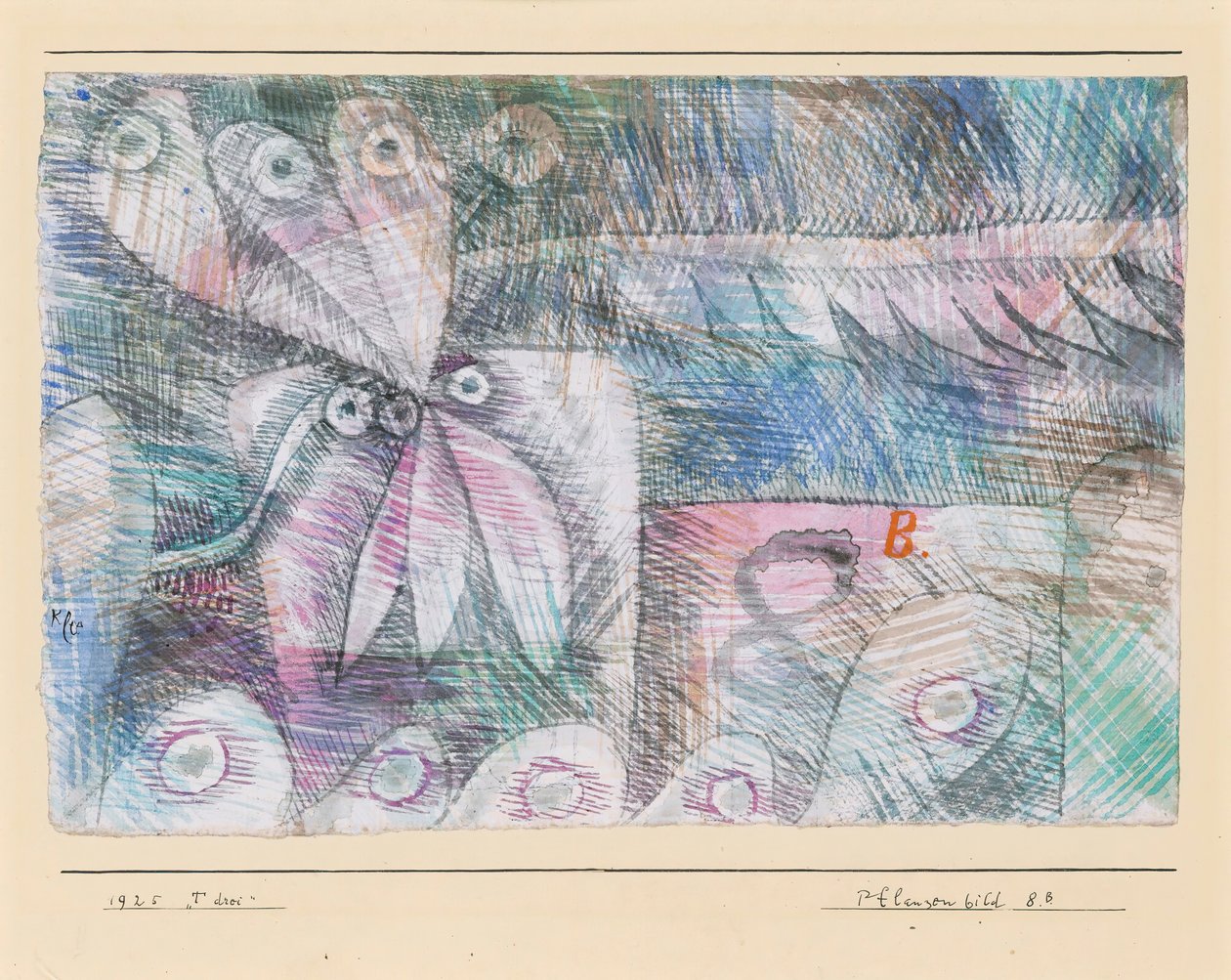 Plantas Fig. 8.B., 1925. de Paul Klee
