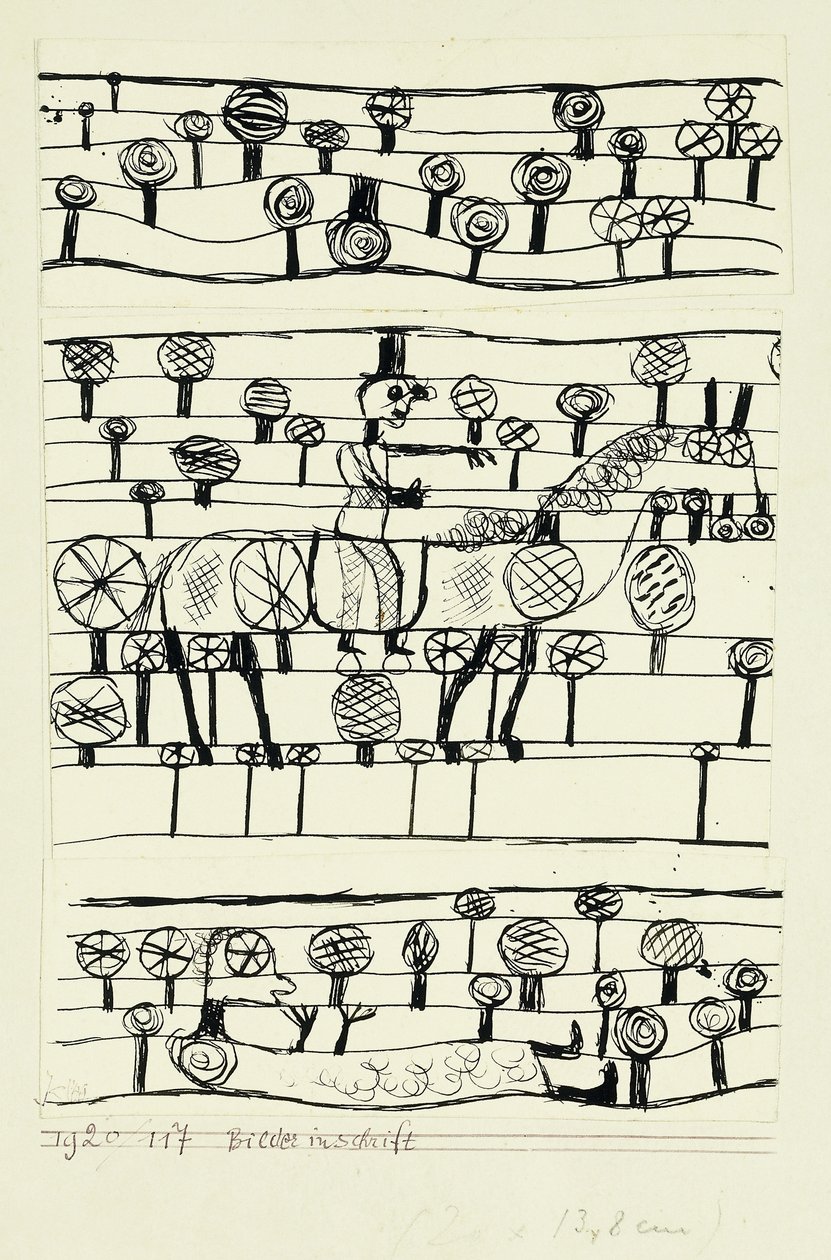Pictografia; Inscrição de imagens de Paul Klee