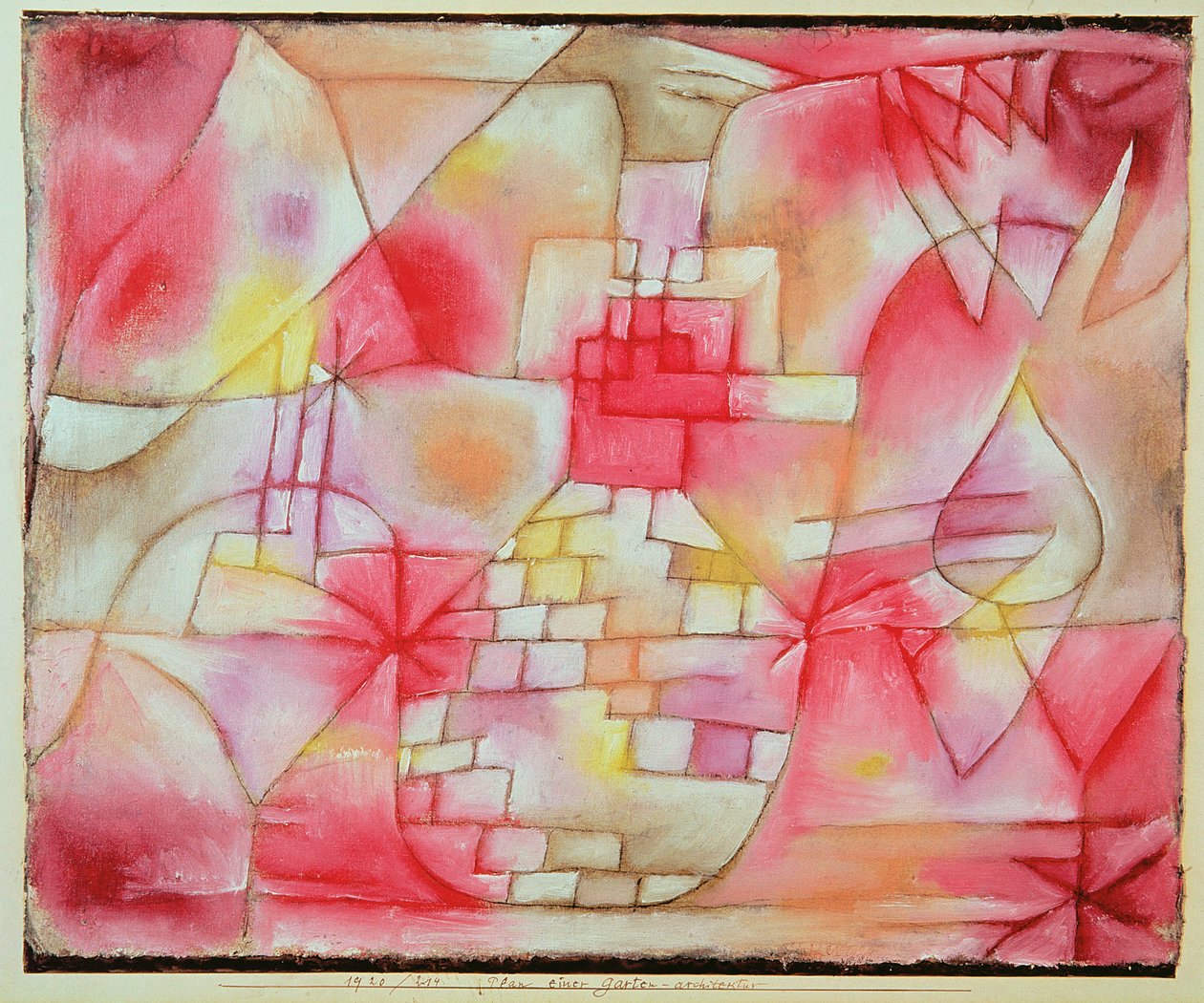 Plano para Arquitectura de Jardins de Paul Klee