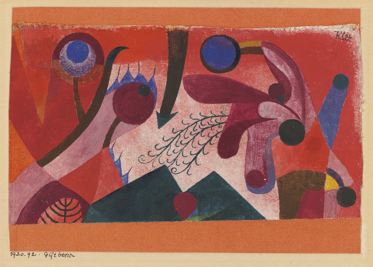 Bagas Venenosas, 1920 de Paul Klee
