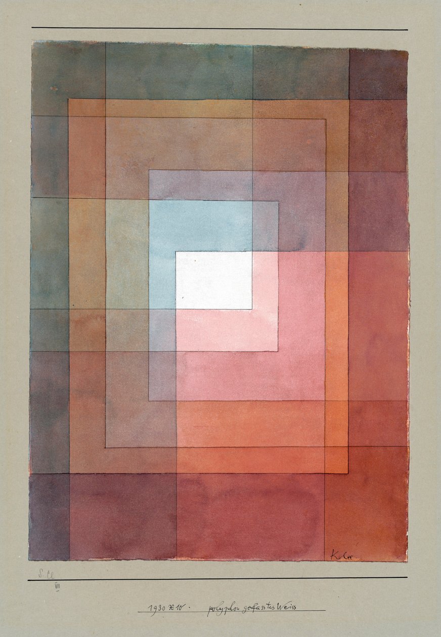 Branco polifónico (Blanc polyphoniquement serti) de Paul Klee