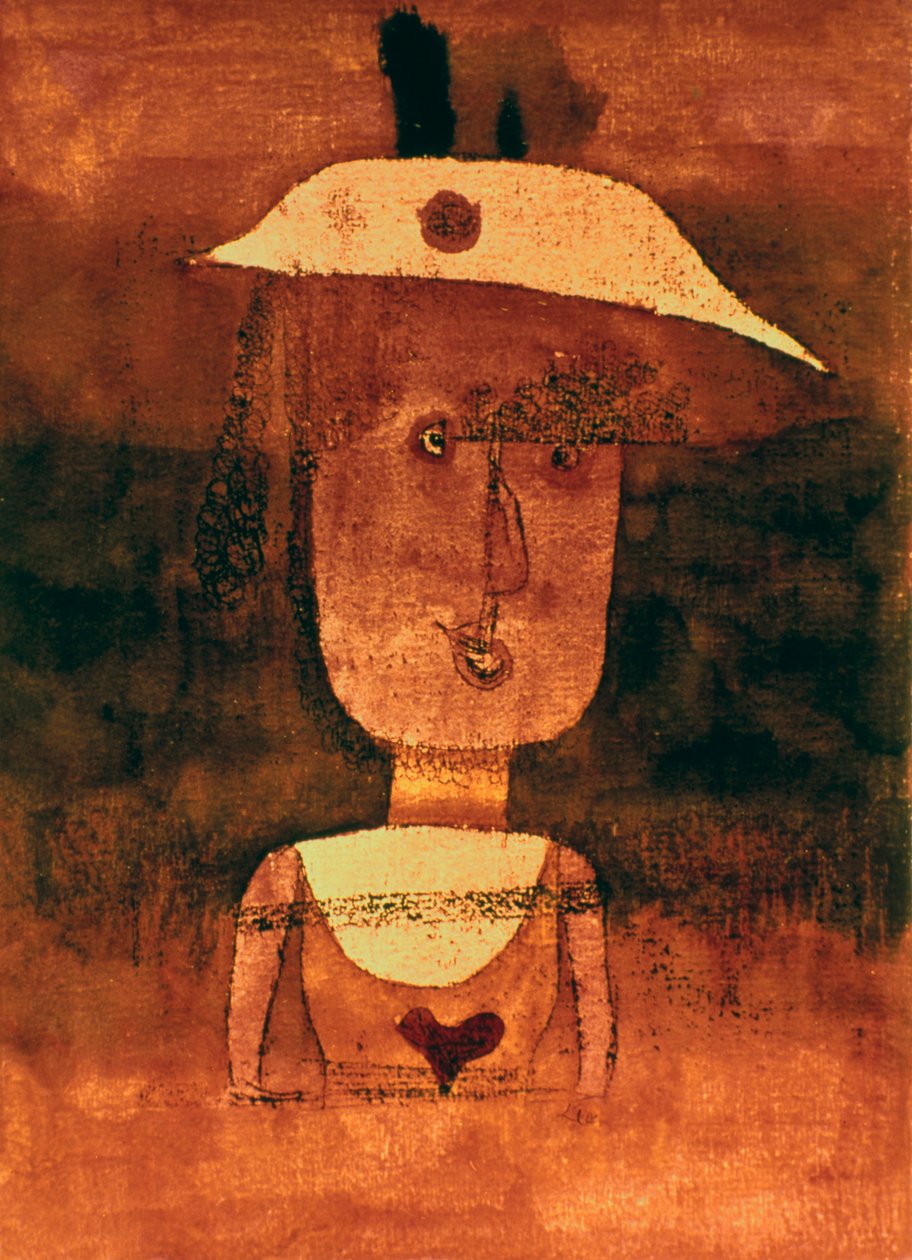 Retrato da Sra. P no sul, 1924 de Paul Klee