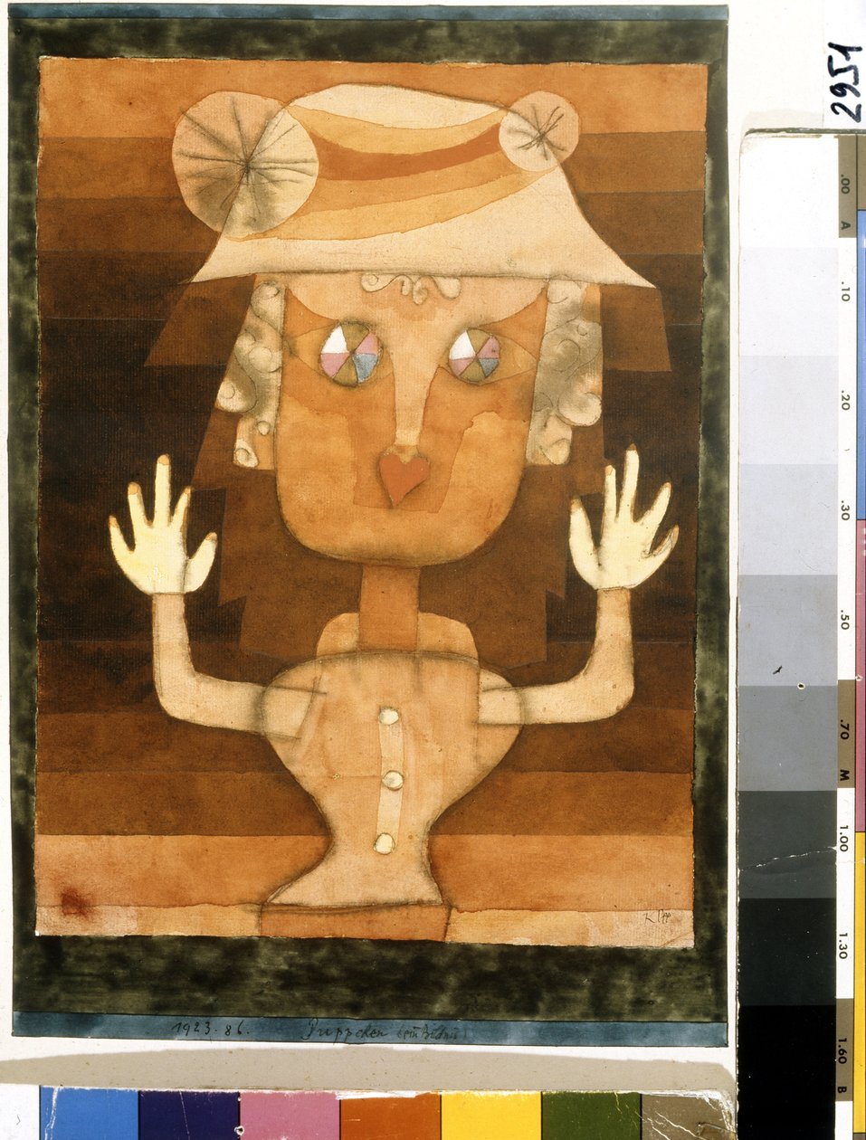 Poupee. Peinture de Paul Klee (1879-1940) de Paul Klee