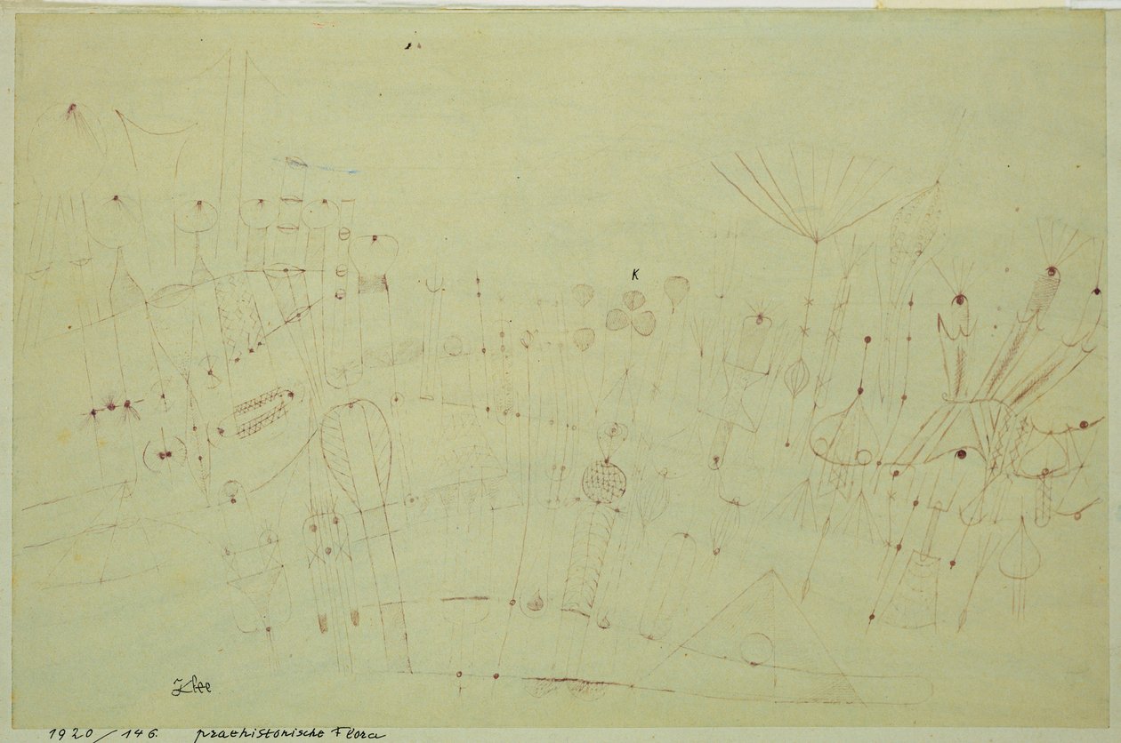 Vegetação pré-histórica de Paul Klee