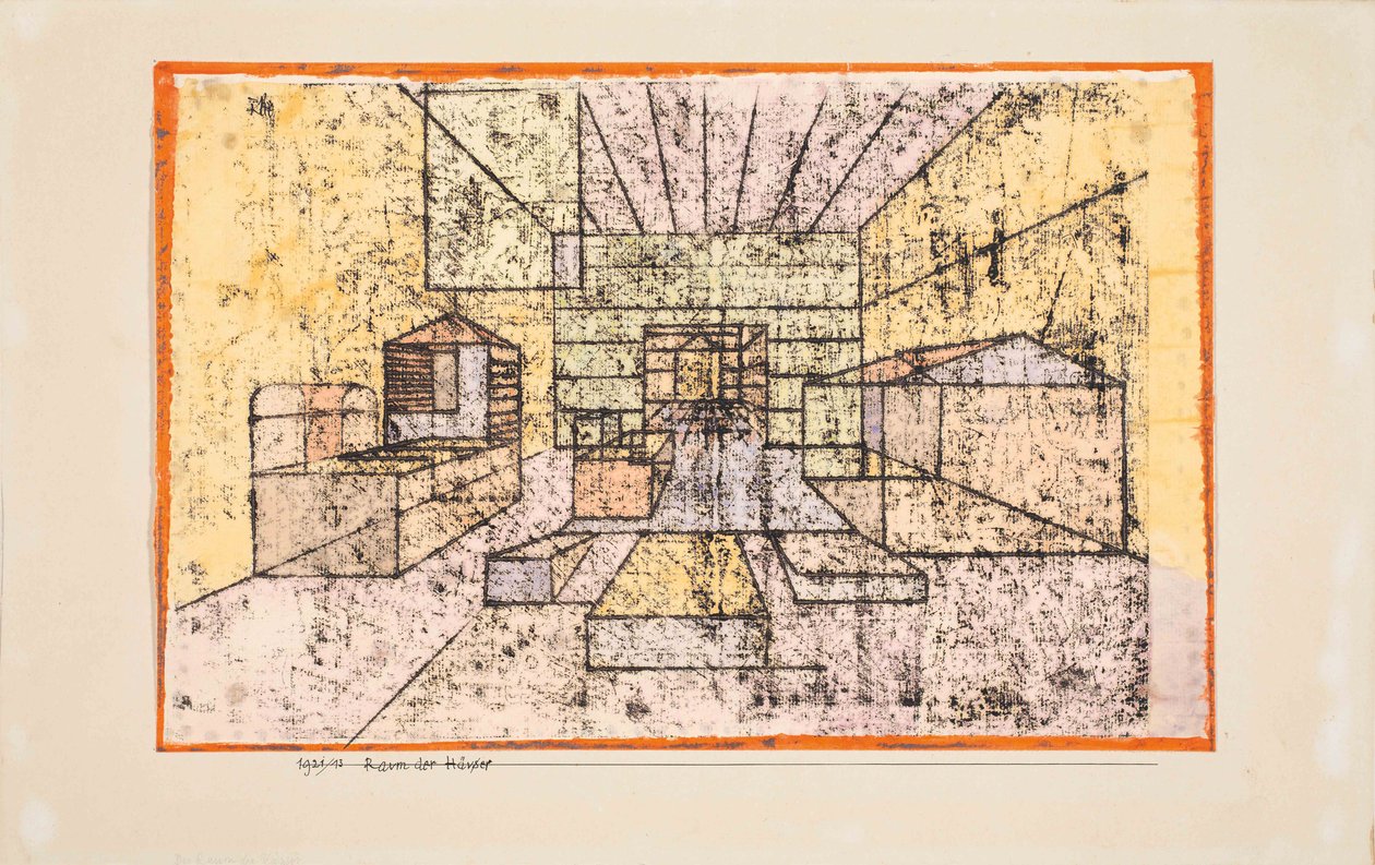 Sala das casas Sala das casas, 1921. de Paul Klee