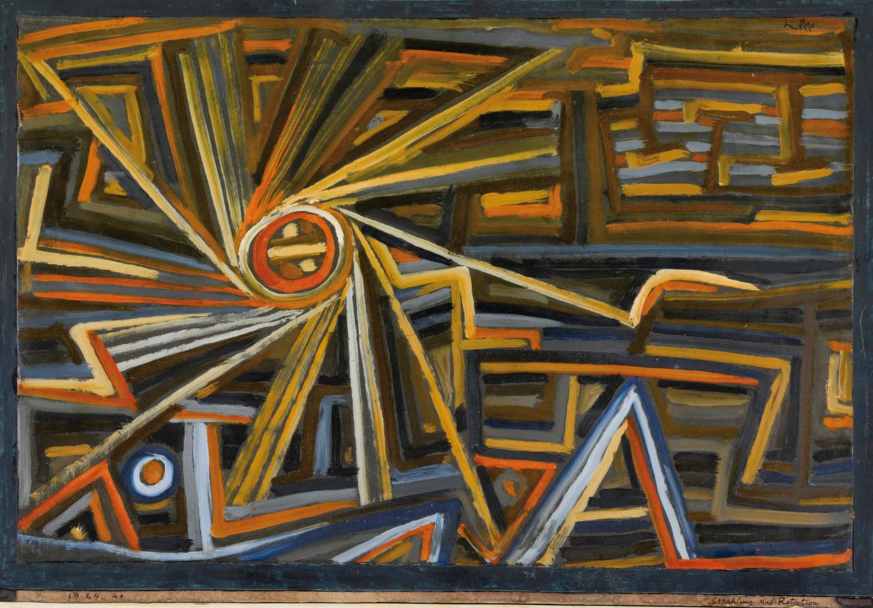 Radiação e rotação. de Paul Klee