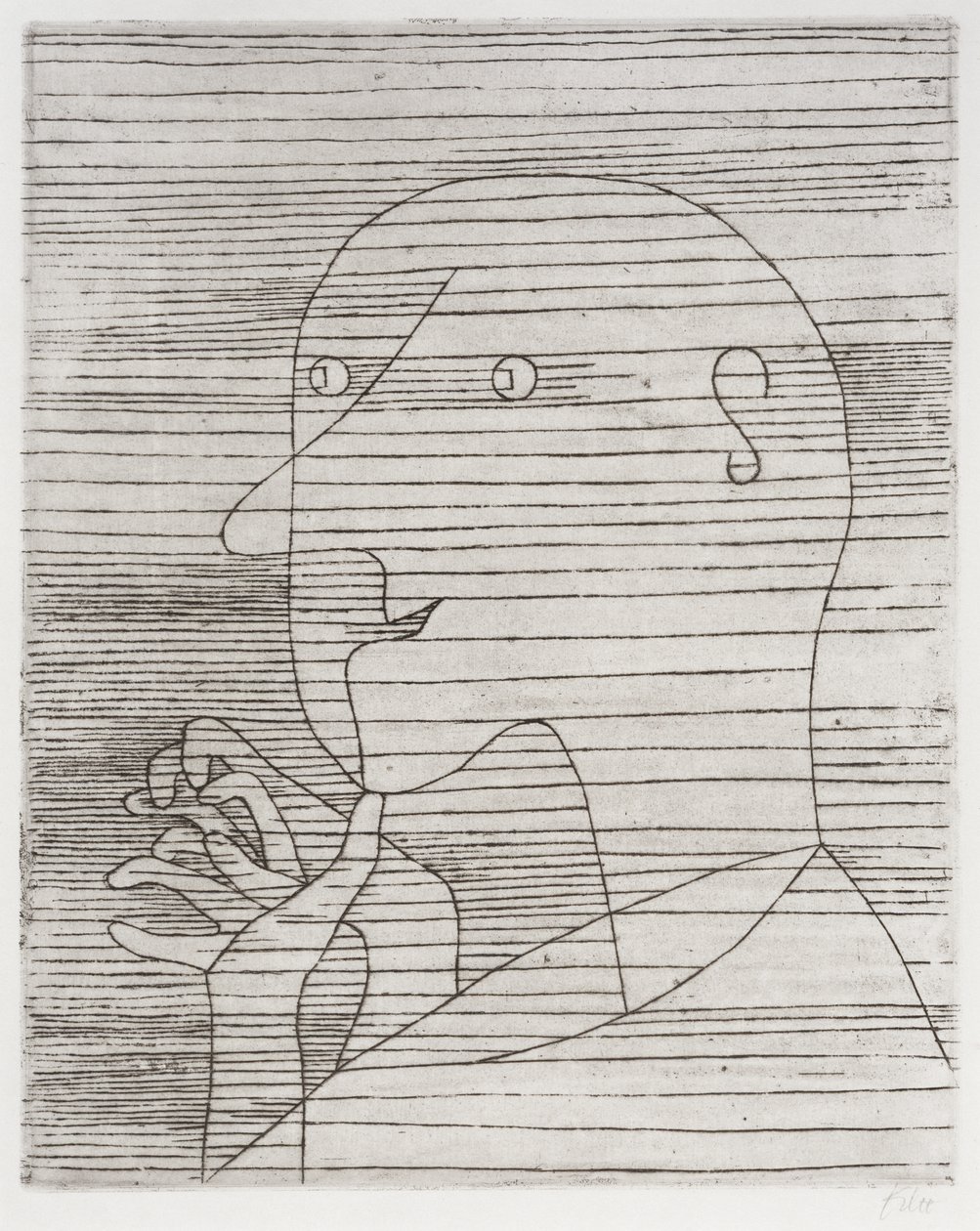 Calculando o velhote de Paul Klee