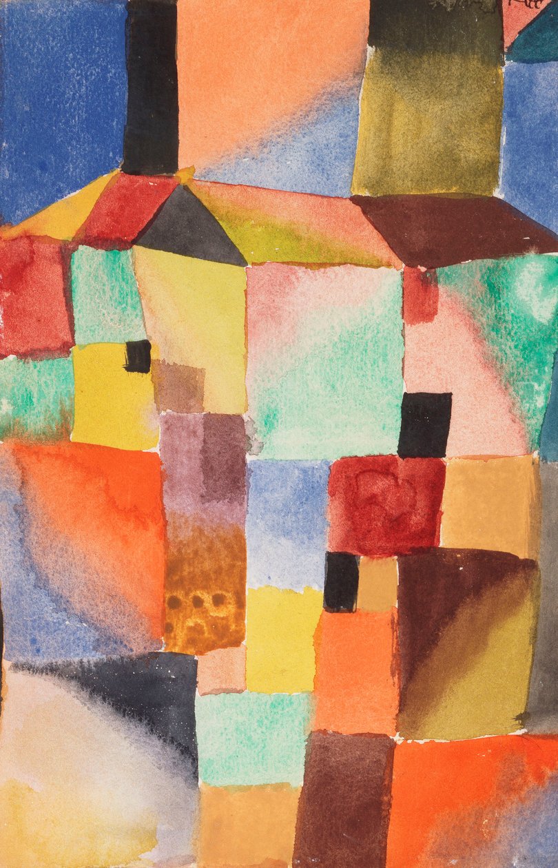 Vermelho/verde Laranja/azul de Paul Klee