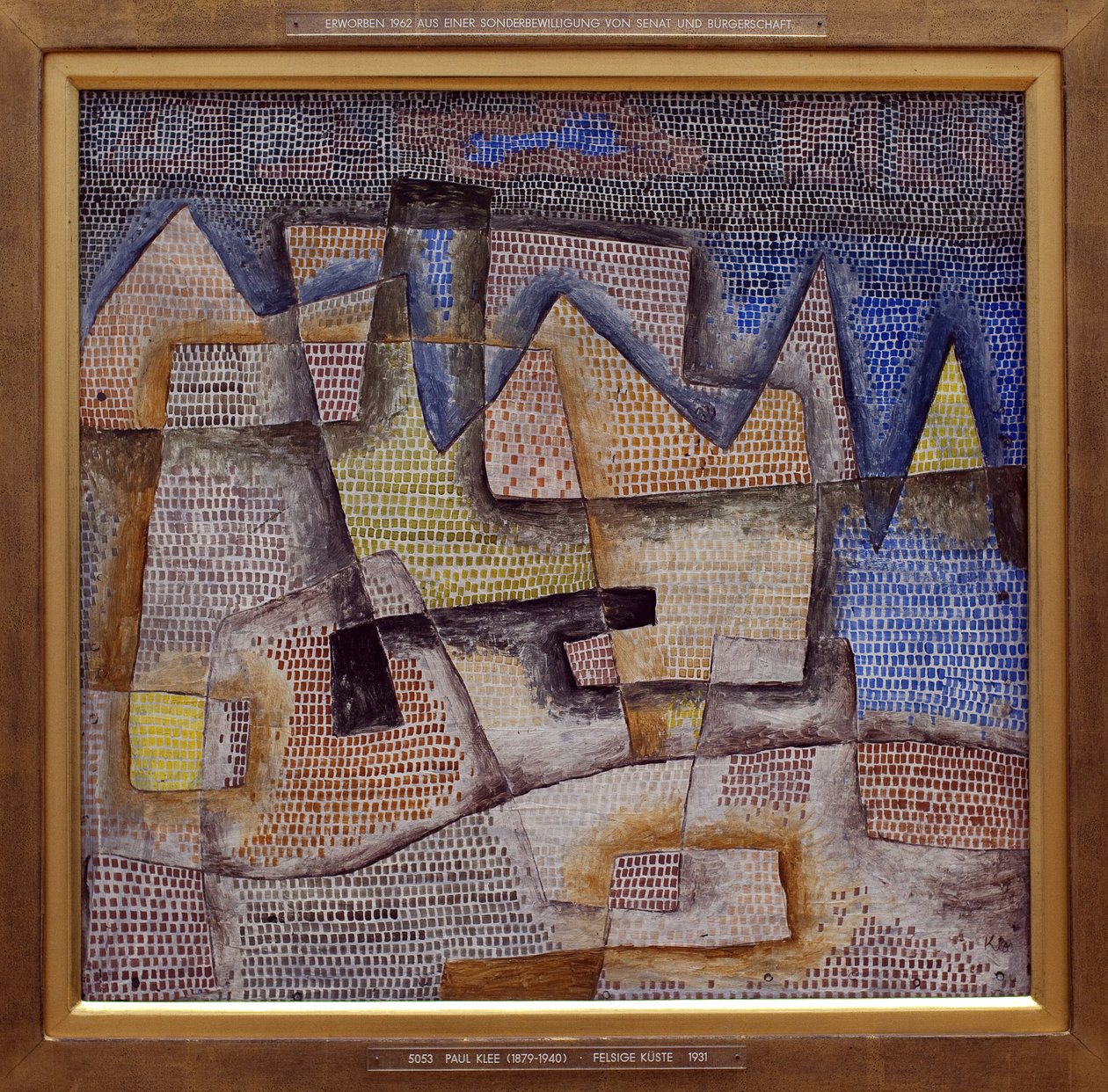 Costa rochosa. Pintura por Paul Klee (1879-1940), Oil On Canvas de Paul Klee