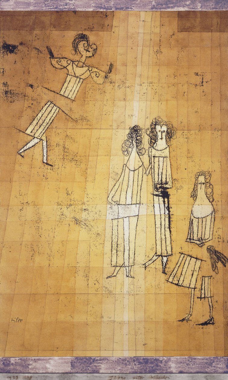 Cena entre raparigas de Paul Klee