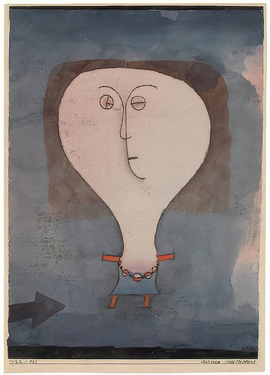 Medo de uma garota. 1922 de Paul Klee
