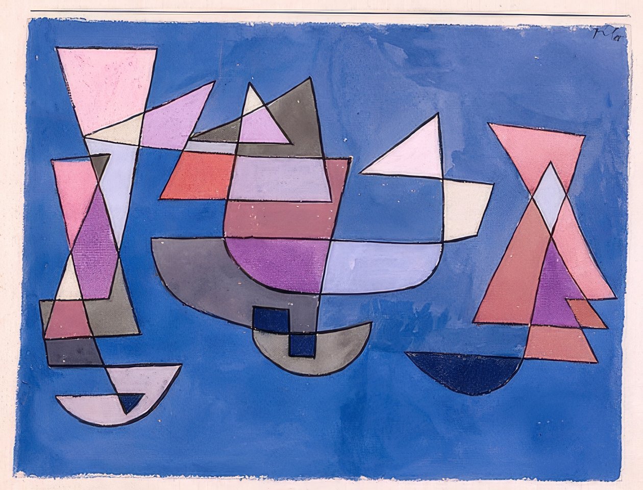 Navios à vela. 1927, 225 de Paul Klee
