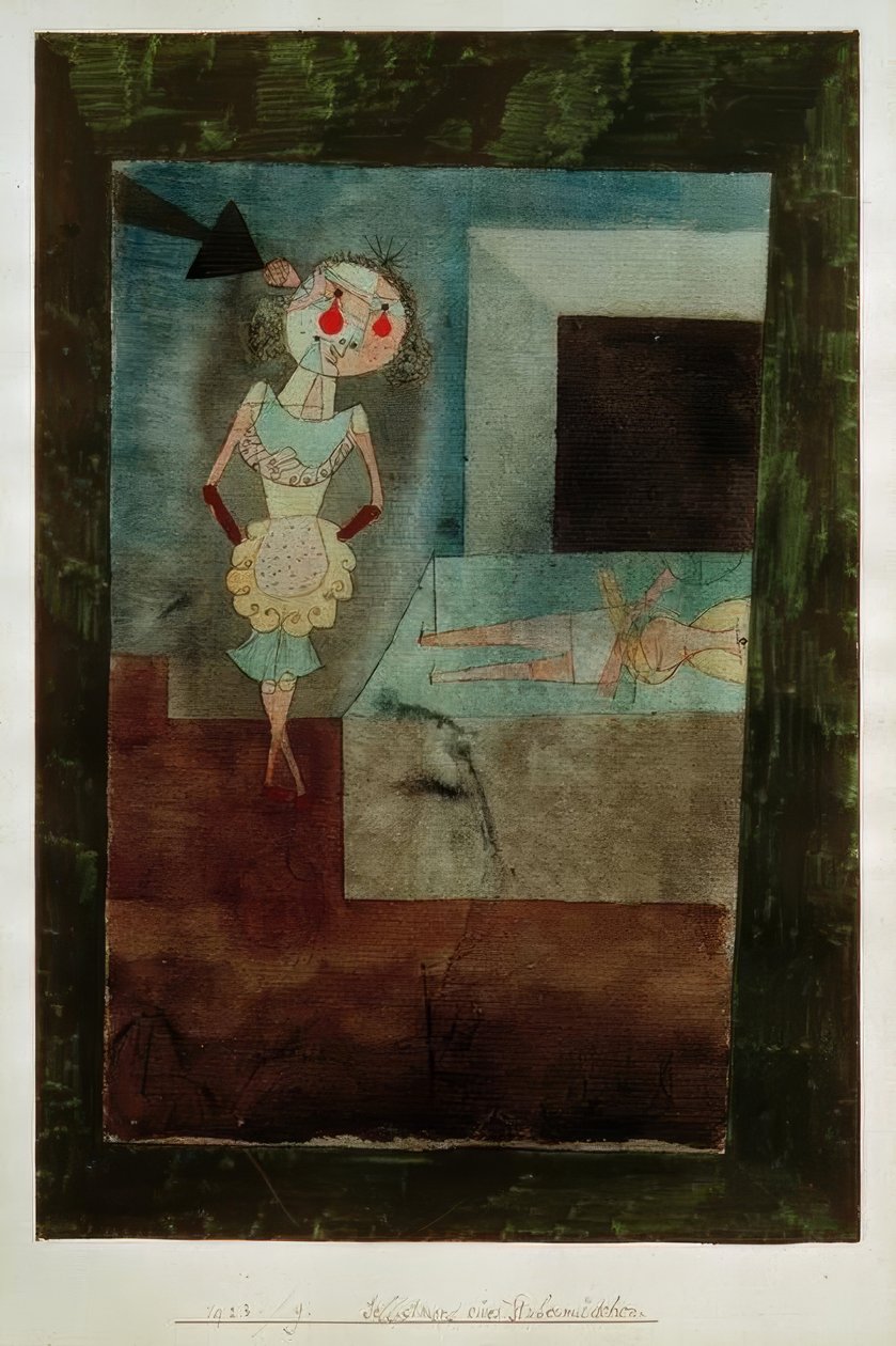 Suicídio de uma camareira de Paul Klee