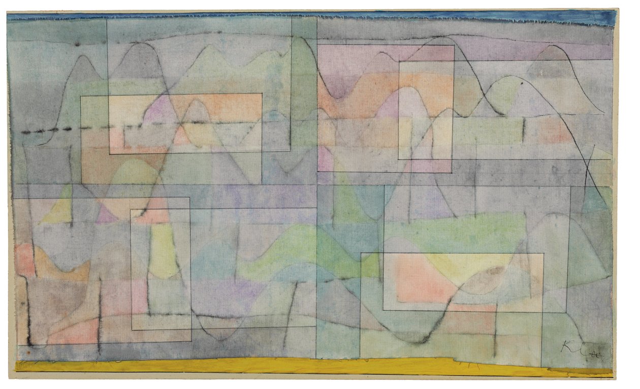 Assentamento no País da Colina; Siedelung im Hugelland de Paul Klee